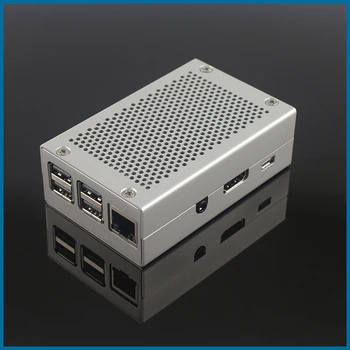 

MICROBOT Raspberry Pi 3 Model B Aluminum Case Silver Cooling Box Shell Suitable for Raspberry Pi 3B+ Pi3 3B Plus RPI156