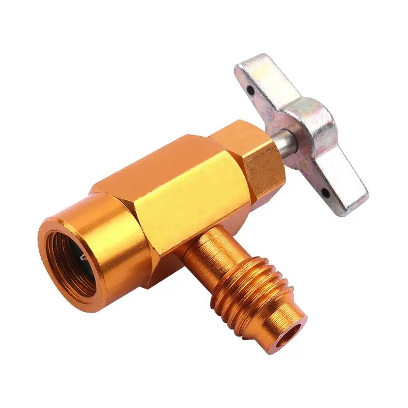 Горячая 1/4 SAE Thread Adapter R-134a хладагент может кран для канистры открывалка клапанный инструмент авто аксессуары автомобиль Стайлинг YHQ