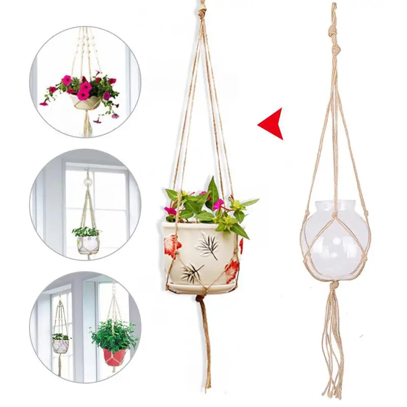 Веревка из пеньковой веревки корзина плетеная вешалка кастрюля - Цена: 63,34 руб.