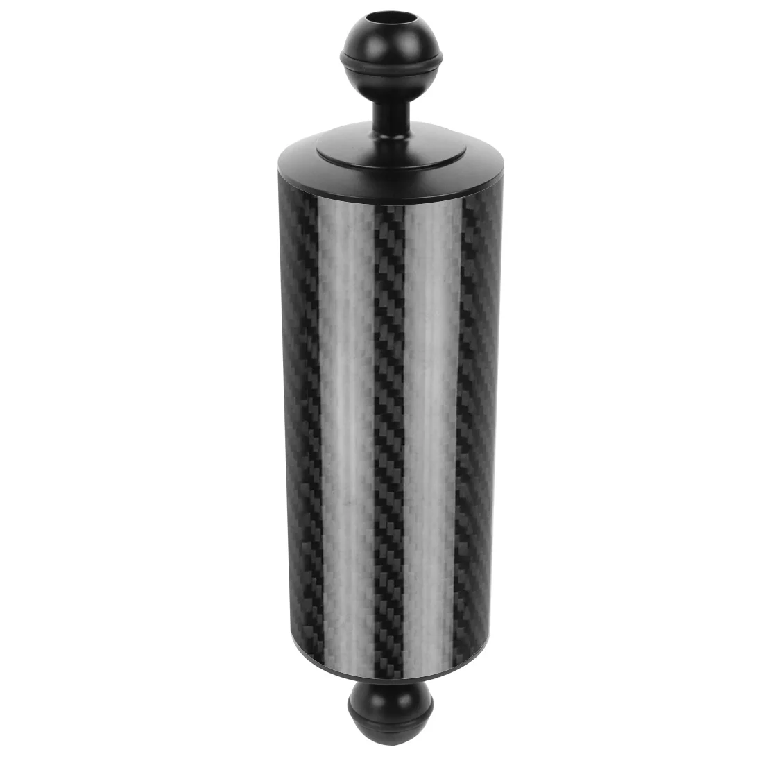 Billig BGNing Carbon Faser Float Auftrieb Aquatische Arm Dual Ball SLR Kamera Tauchen Verlängerung Tray für Gopro yi EKEN für DJI OSMO Action