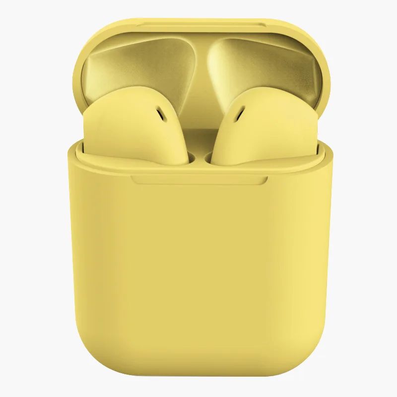 Yulass беспроводная bluetooth-гарнитура женские желтые модные стерео настоящие беспроводные наушники для мобильного телефона