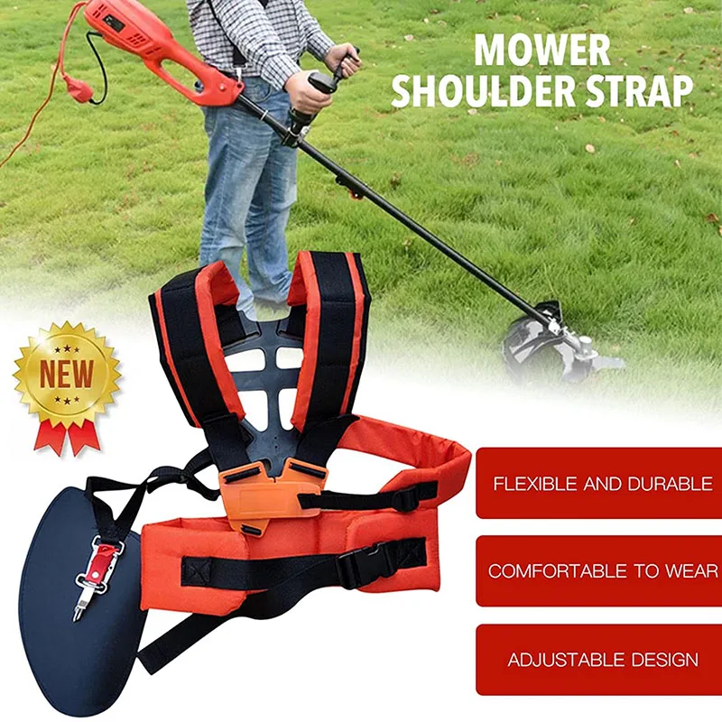Double Shoulder Strap Grass Trimmer Brush Cutter Harness Belt Garden Power Pruner High-strength Wear-resistant lawn mower trimmer brush cutter trimmer