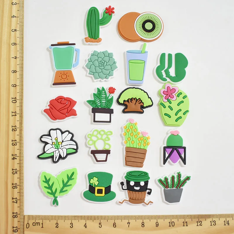 Crocses Charms  Environmental Protection Series PVC Flexible Glue Removable Shoe Ornament Shoe Buckle Decorative Buckle