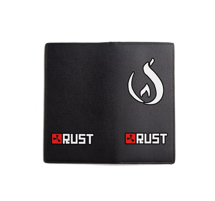 Rust Steam Wallet Short Bilfold PU Purse Black Cool Men Wallet for Boys and Girls Birthday Gift (1)