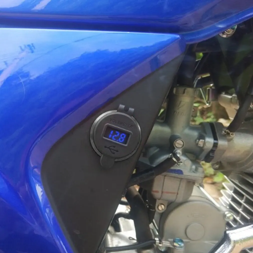 9 в 12 18 Вт автомобиля зарядное устройство зарядки разъем QC3.0 с usb-портом, светодиодная вольт дисплей для телефона планшеты NavigatorBlack в виде ракушки Синий Лампа