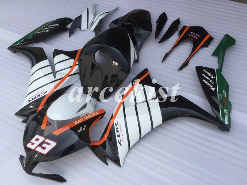 ABS Полный обтекатели Наборы Подходит для HONDA CBR1000RR 2012 2013 для детей возрастом 12, 13, 14, 15, 16 CBR1000 1000RR тела комплект номер 93