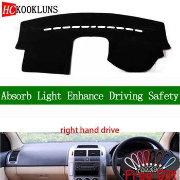 

For Volkswagen polo 2002 2003 2004 2005-2010 Right Hand Drive Dashboard Cover Car Stickers Dash Mat Carpet Interior Accessories