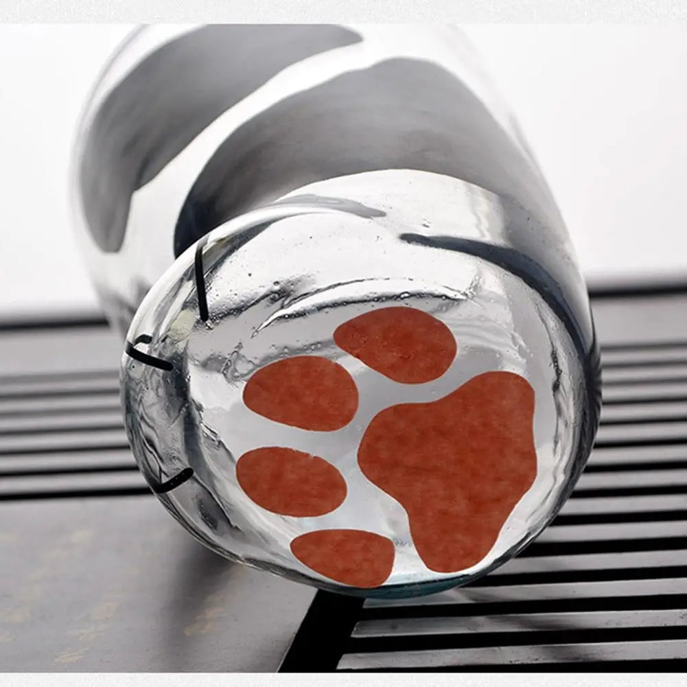 Creative Cute Cat Paws Glass Tiger Paws Mug Office Coffee Mug Tumbler Personality Breakfast Milk Porcelain Cup Gift Home De