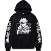 Jujutsu-Sudadera con capucha de Kaisen para hombre, jerséis de Anime de Hip Hop, Tops holgados de manga larga, ropa de otoño ► Foto 1/6