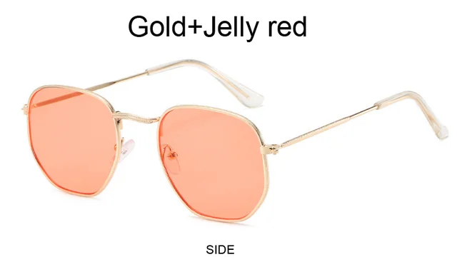 Designer Square Sunglasses For Men - Classic Metal Polygon Shades_voghion.com