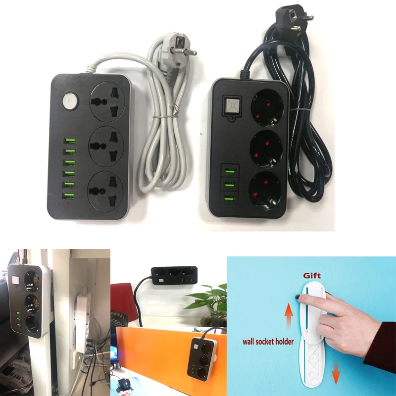 С 3 портами (стандарт мульти порт зарядки розетки Plug Мощность прокладка