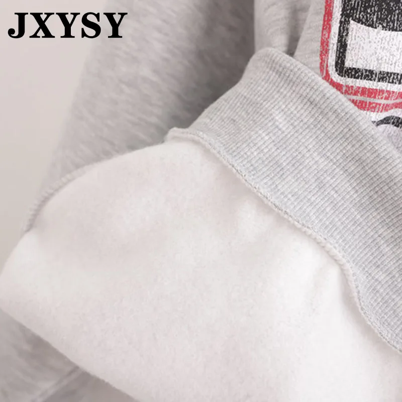 JXYSY, Женская Толстовка в английском стиле, принт с мышкой из мультфильма, Ретро стиль, большие размеры, свободная Женская толстовка, пуловеры, топы