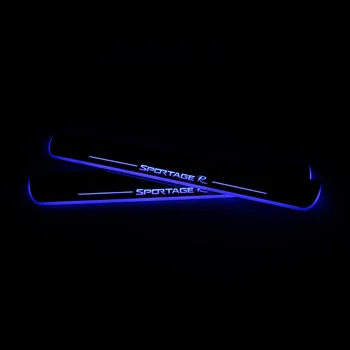 

Acrylic Moving LED Welcome Pedal Car Scuff Plate Pedal Door Sill Pathway Light For Kia Sportage 2010 - 2018