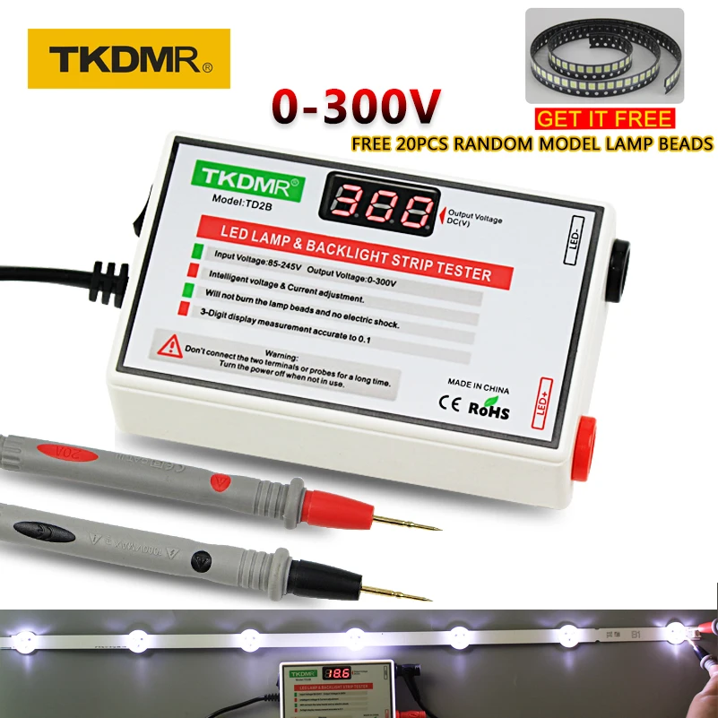 Billige TKDMR NEUE LED Tester 0 300V Ausgang LED TV Hintergrundbeleuchtung Tester Mehrzweck LED Streifen Perlen Test Werkzeug Messung instrumente