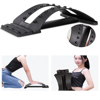 

Stretch Equipment Back Massager Stretcher Fitness Lumbar Support Relaxation Spinal Pain Relieve Chiropractor Messager
