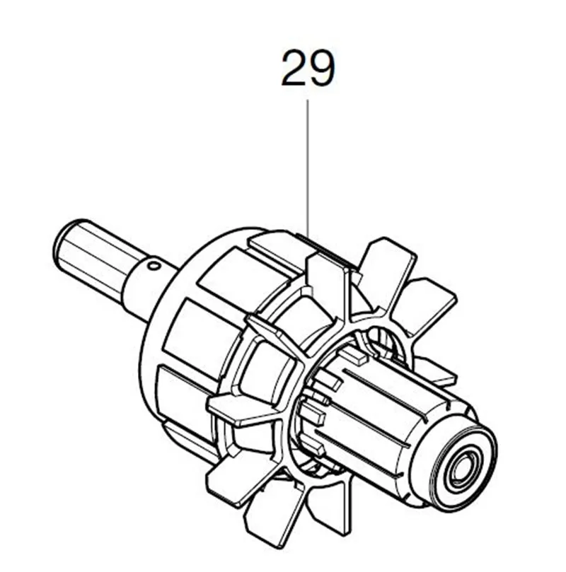 AC220-240V MAKITA 619326-5 ротор якорь электродвигателя для BTD044 BTD043 ротора
