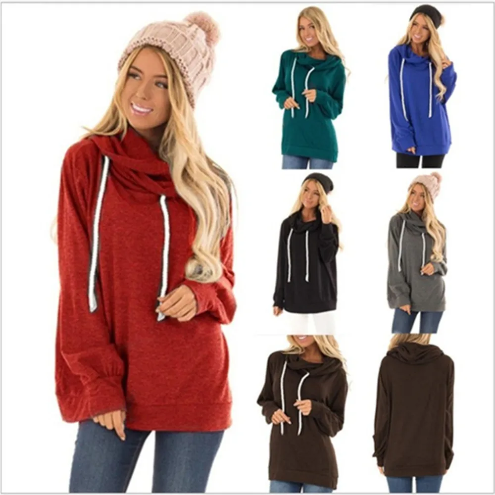 Women Hoodies Autumn and Winter Women's Wear Rope with Long Sleeves Plus Size Women Hoodies Women Women Hoodies Autumn and Winter Women's Wear Rope with Long Sleeves Plus Size Women Hoodies Women