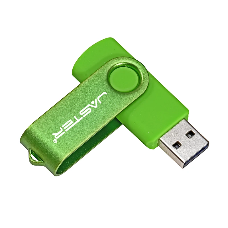 Зеленый JASTER, новинка, флеш-накопители USB2.0, поворотная внешняя флешка, 64 ГБ, 32 ГБ, 16 ГБ, 8 ГБ, 4 Гб, карта памяти, usb, креативная флешка - Цвет: Зеленый