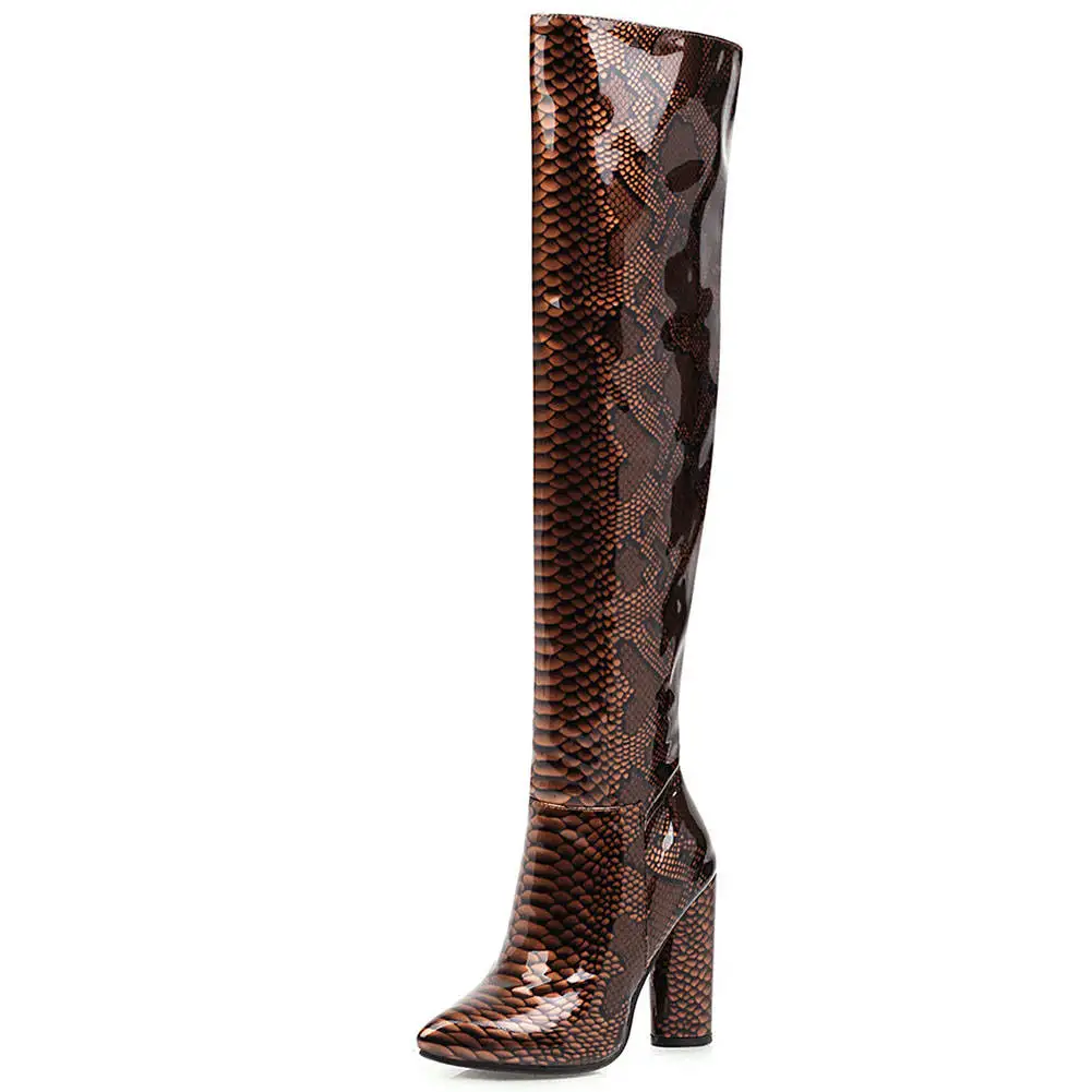 Lapolaka High Quality new arrivals Hot Sale Zip Up Over The Knee Boots Woman Shoes Chunky High Heels Shoes Women Boots - Цвет: Цвет: желтый