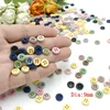 100 or 200pcs 8mm Mini Wooden Buttons for Crafts Sewing Accessories Clothing Supplies Home Decor 4 Holes 3