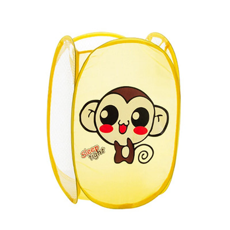 monkey Милые детские игрушки для хранения баскетбольная складная корзина для хранения Одежда Органайзер Домашний Органайзер Большая емкость корзина для хранения дома - Цвет: monkey