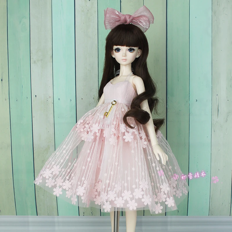 1/3 1/6 1/4 тонкая bjd SD кукольная одежда милое розовое платье для 1/3 1/4 1/6 bjd кукольная одежда