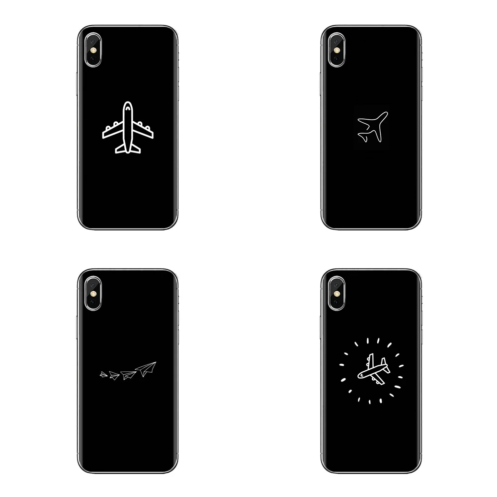 For Samsung Galaxy S3 S4 S5 Mini S6 S7 Edge S8 S9 S10 Plus Note 3 4 5 8 9 Phone Shell Case Travel the world paper plane aircraft |