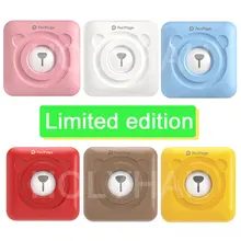 Novo peripage a6 mini impressora de bolso bluetooth impressora térmica foto vermelho marrom amarelo para o telefone móvel android ios presente viagem