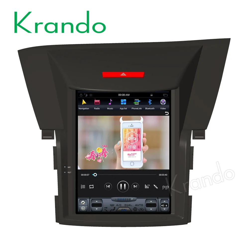 Автомагнитола Krando buletooth на Android 9 0 с вертикальным экраном 10 4 дюйма и gps для Honda CRV