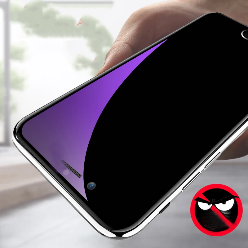 Анти-шпионское закаленное стекло для Apple iPhone 6 6S Plus 7 8 7Plus Защитная пленка