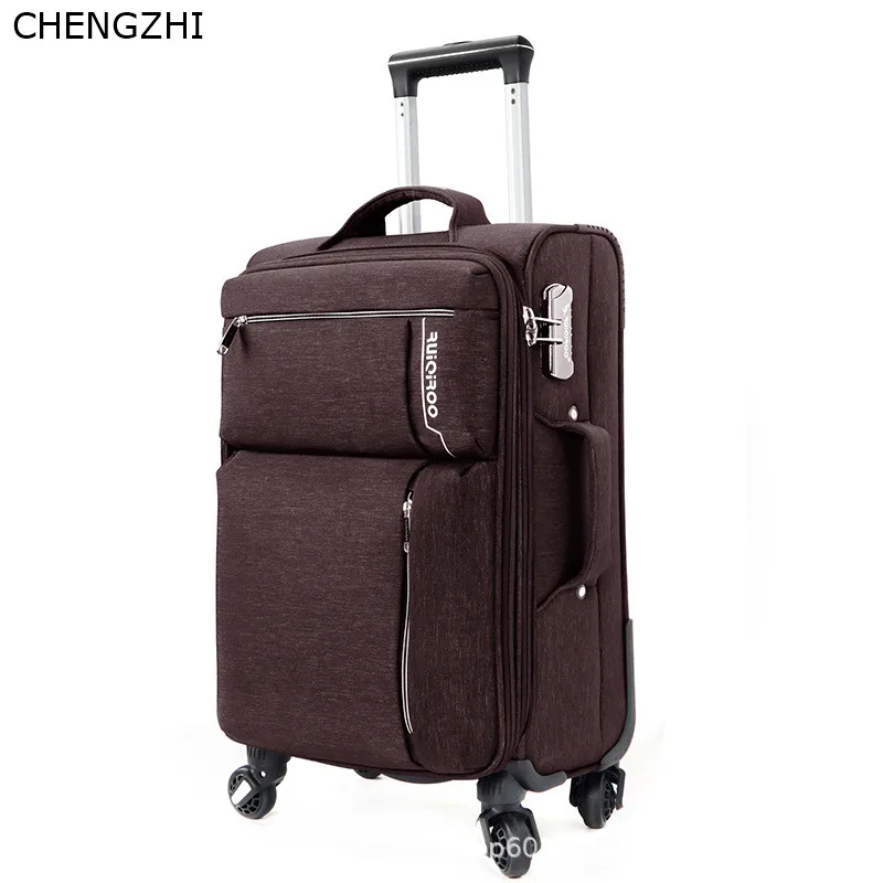 CHENGZHI, ткань Оксфорд, деловой костюм для путешествий, чехол, 20 дюймов, чехол на колесиках, 24 дюйма, чемодан на колесиках