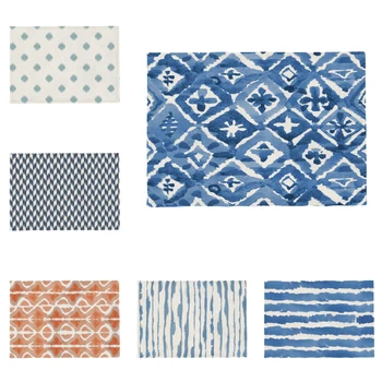 

Best-Selling Classic Geometric Napkin Cloth Dotted Arrow Line Graphic Colorful Polyester And Linen Coaster Placemat 32 * 45
