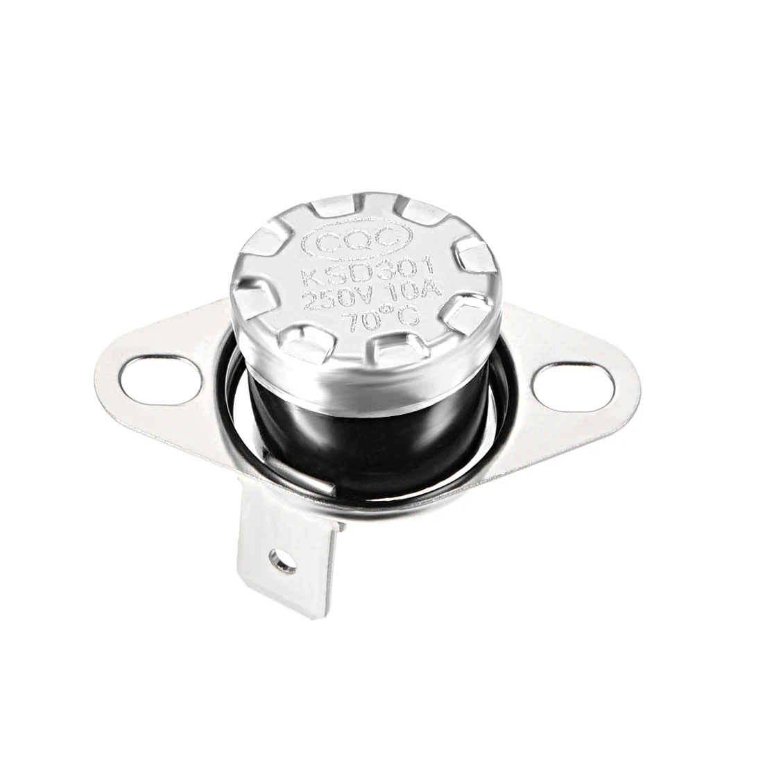 Uxcell 5 шт. переключатель контроля температуры KSD301 40 °C-150 °C термостат 250V 10A нормально закрытый прямоугольный штырь большой емкости