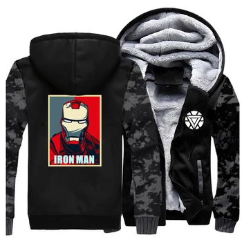 

New Style Movie Series Iron Man Hoodies 2019 Winter Hot Selling Streetwear Tracksuit Men Casual Hip Hop Brand Clothing Outwear