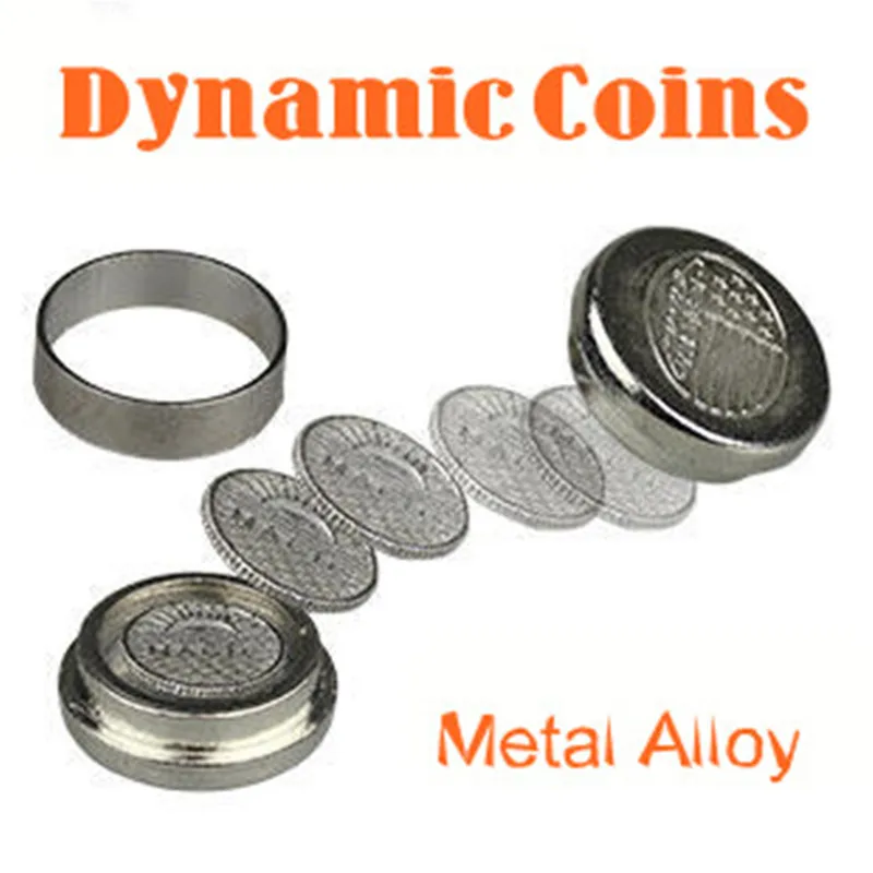 Dynamic Coins (Metal alloy) Magic Tricks For Magician Coin Appearing Magie Close Up Illusion Gimmick Props Comedy | Игрушки и хобби