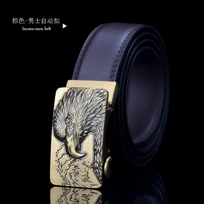 Модный брендовый кожаный ремень, деловые брюки Ceinture Homme, Воловья кожа, пояс для брюк, автоматическая пряжка, мужские ремни, модный Автомобильный логотип