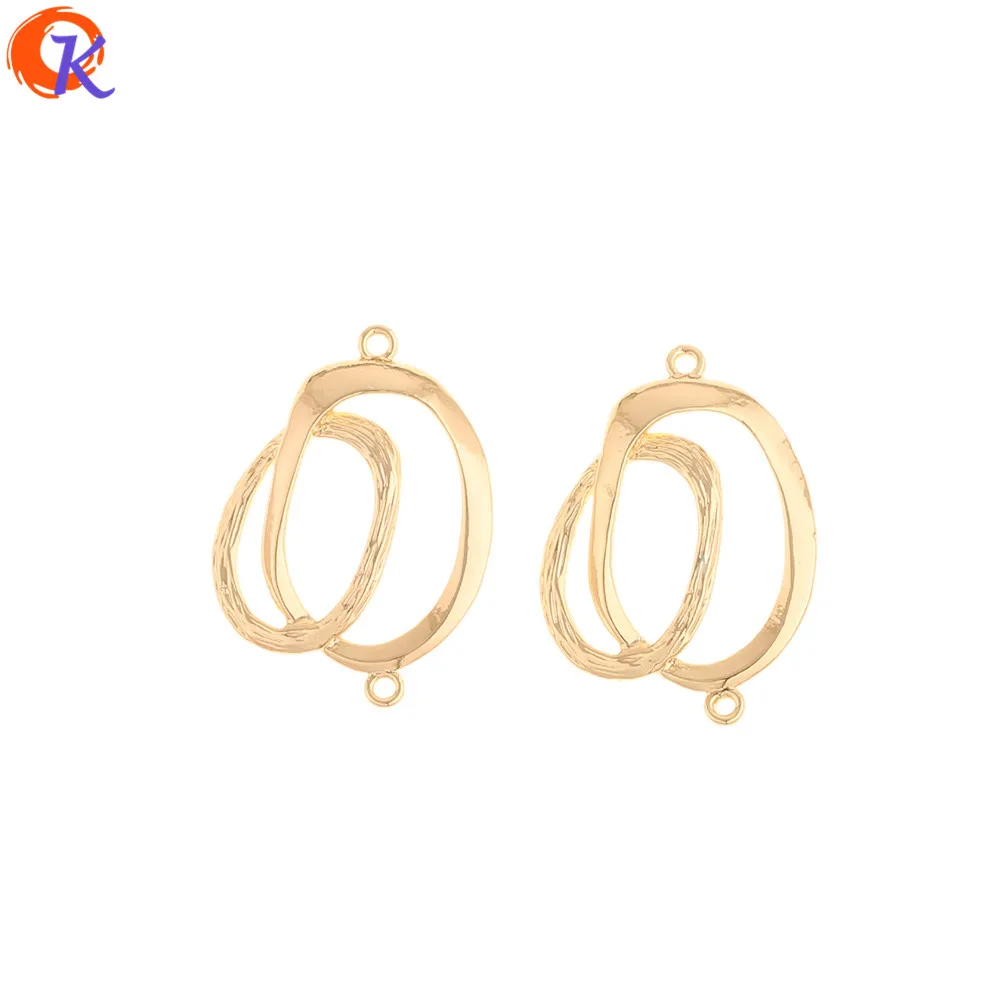 

Cordial Design 40Pcs 19*26MM Jewelry Accessories/Connectors/Genuine Gold Plating/Ring Shape/DIY/Hand Made/Earring Findings