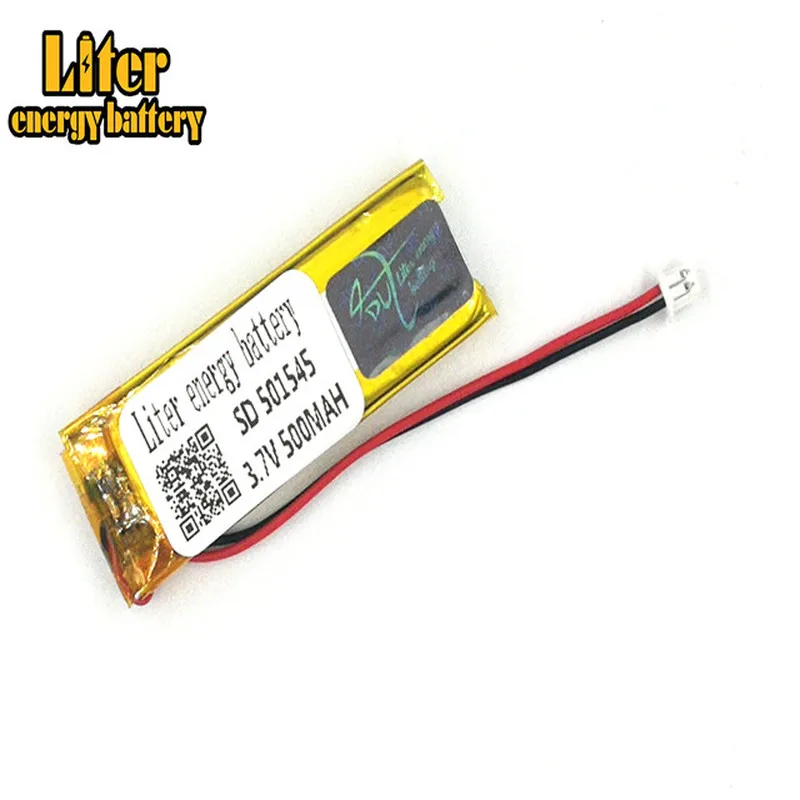 1,25 мм 2pin разъем 3,7 в 501545 500 мАч литий-полимерная литиевая батарея MP3 MP4 MP5 маленькие игрушки