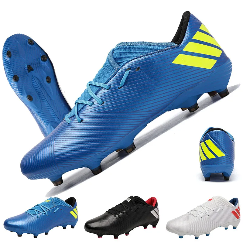 Zapatos De Fútbol De Tobillo Alto Para Hombre Y Mujer, Botas De Fútbol Transpirables De Alta Calidad Para Exteriores, Tacos De Fútbol Suaves Para Niños Y Mujeres