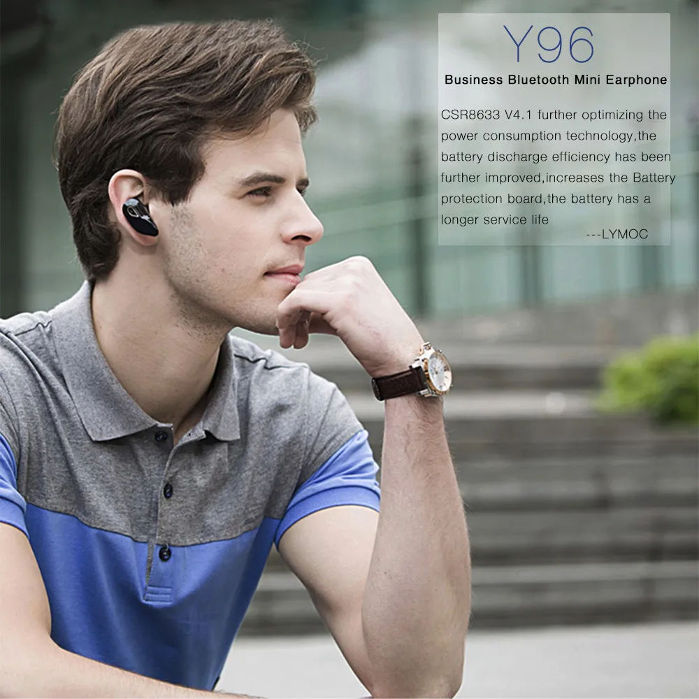 Bluetooth гарнитура бизнес мини накладная сторона стерео Беспроводная гарнитура Спорт бег Беспроводная гарнитура с микрофоном