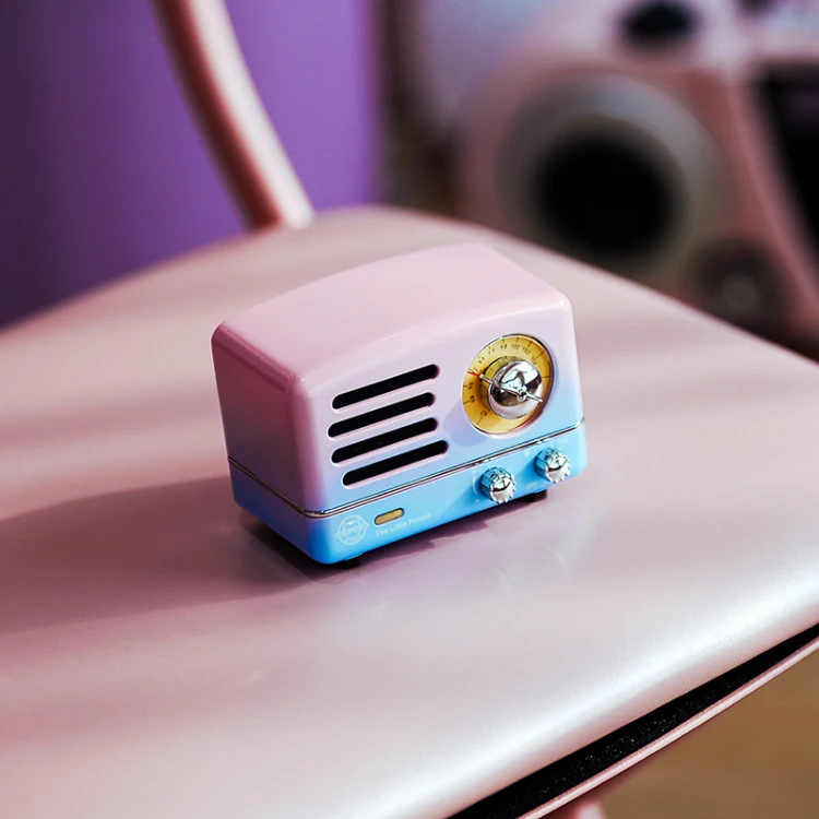 Maoking Маленький принц OTR Vapor wave динамик fm-радио розовый синий градиент Bluetooth беспроводной музыкальный металлический плейер MW-2 подарок