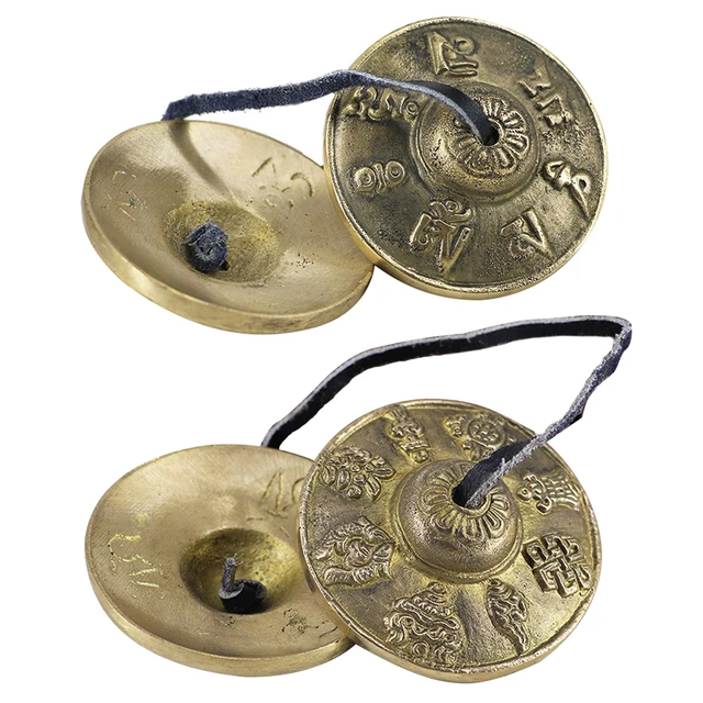 Bell Cymbals Meditation Tibetan Bells Instrument Chime Tingsha Yoga Chimes  Finger Hand Symbols Brass Religious Cymbal Percussion - AliExpress