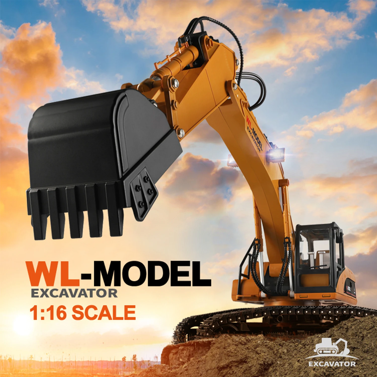 rc construction excavator