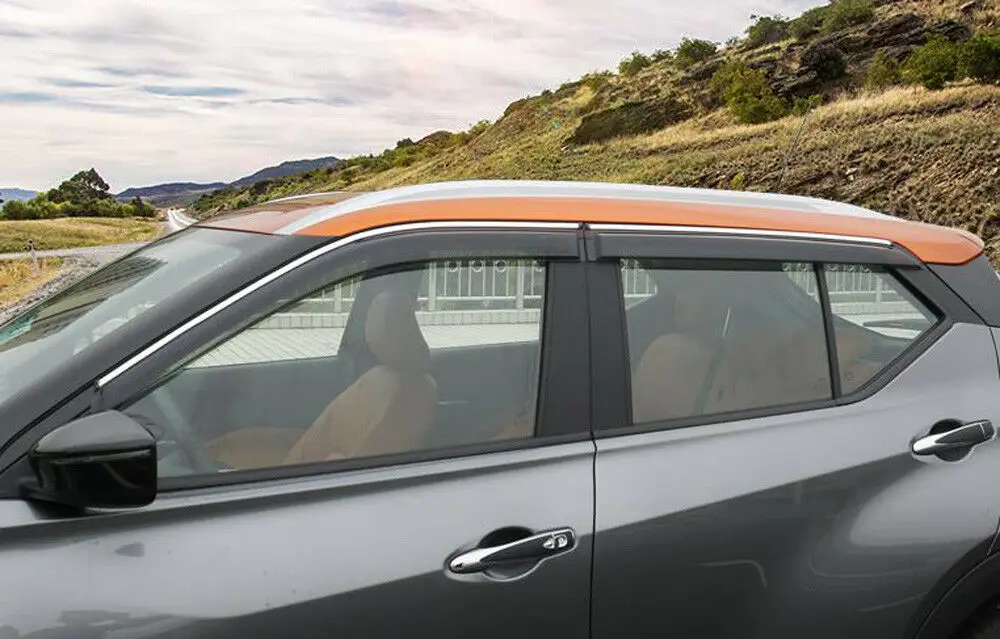 Подходит для Nissan Kicks- Дымовое окно козырек вентиляционное отверстие защита от дождя Защитная крышка отделка