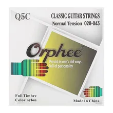 

Orphee Q5C Black Nylon Classical Guitar Strings Set Black Nylon Pure Copper Wound Classic Guitarra Stings Accessory