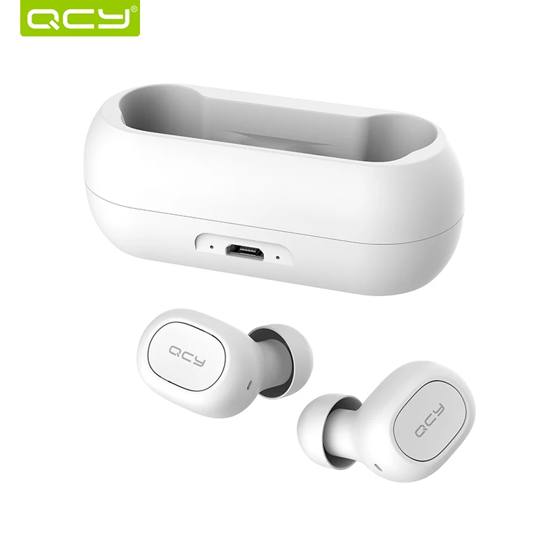 QCY T1C TWS 5 0 Bluetooth наушники 3D стерео беспроводные с двойным микрофоном гарнитура и
