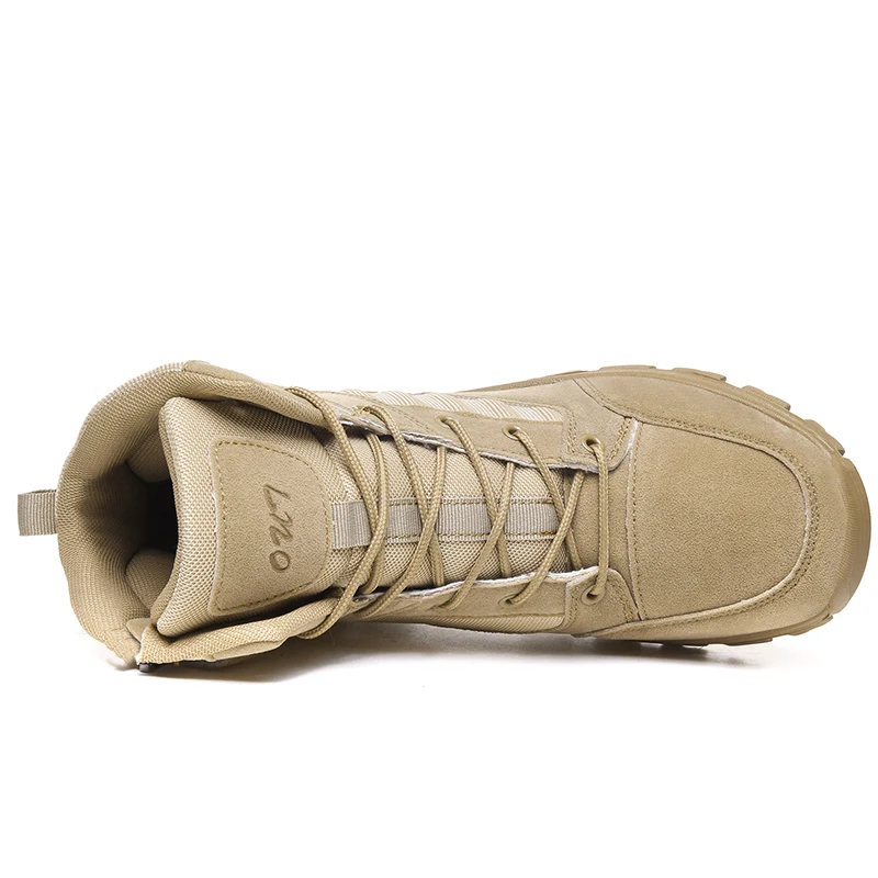 Мужские высокие замшевые кожаные тактические спортивные водонепроницаемые походные ботинки мужские уличные охотничьи ботинки Горные ботинки мужские армейские ботинки