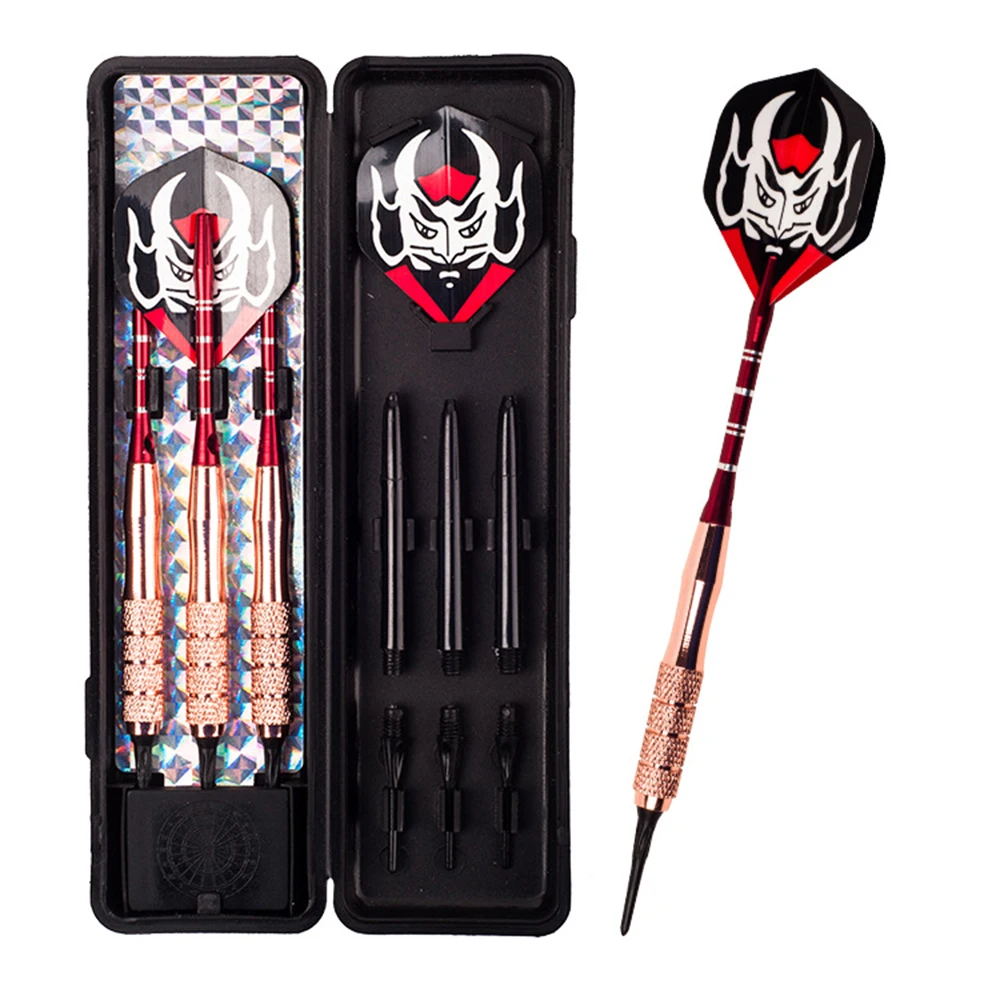

3Pcs 19g Professional Safe Dart Soft Plastic Tip Copper Barrel Competition Training Dart