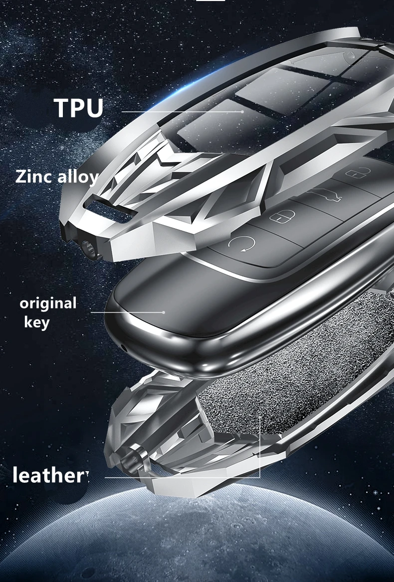 Copertura portachiavi per auto in lega di zinco per Chery Tiggo 8 3x 5x Gx EQ7 Arrizo Exeed 65R 32R Tiggo 7 Pro 5 2020 custodia per telecomando Shell - Hbc039d3ca28140e5ab5d1668800c45b6f