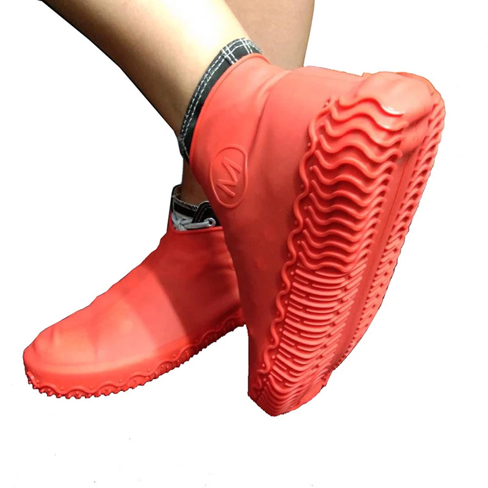 Recyclable Rain Shoes Silicone Overshoes Anti-Slip Reusable Waterproof Rianboots Protector Cover Unisex Boot Cover Protector